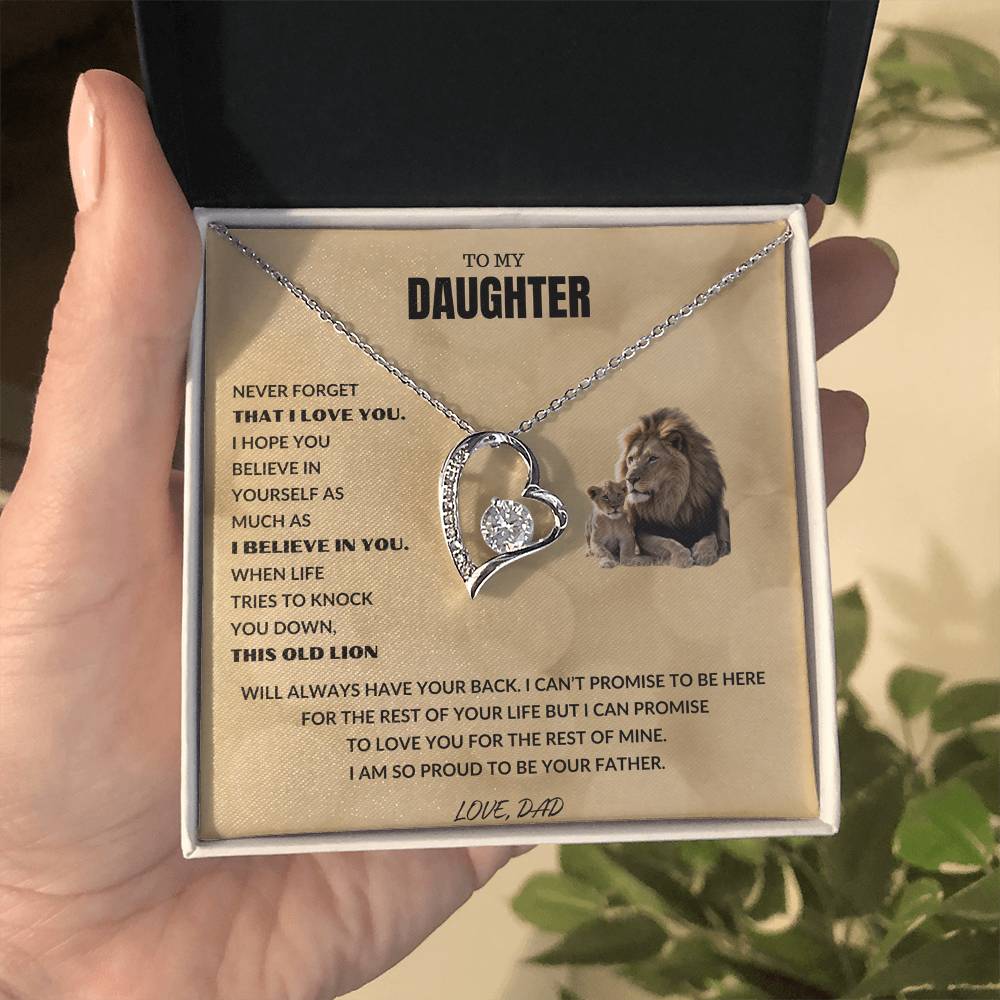 Daughter - Proud Lion - Forever Love Necklace