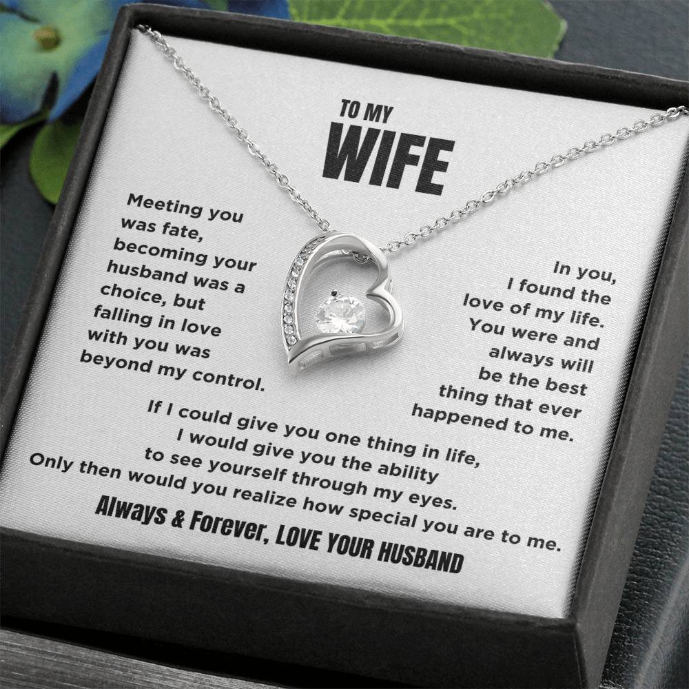 To My Wife - Forever Love Necklace