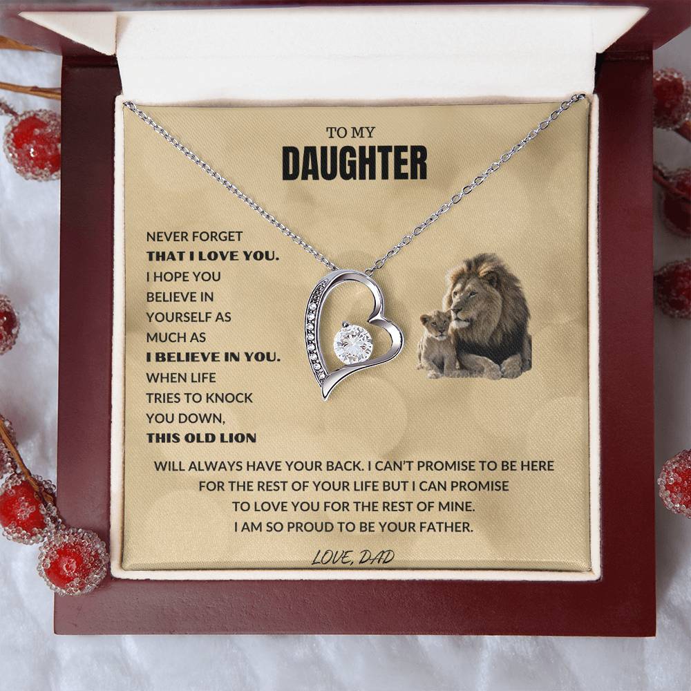 Daughter - Proud Lion - Forever Love Necklace
