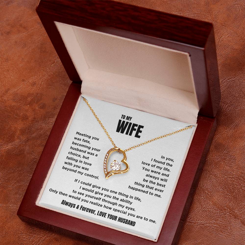 To My Wife - Forever Love Necklace