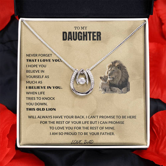 Daughter - Proud Lion -Love Necklace