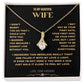 To My Beautiful Wife - I Cannot Live Without You- Alluring Beauty necklace