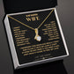 To My Beautiful Wife - I Cannot Live Without You- Alluring Beauty necklace