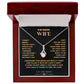 To My Beautiful Wife - I Cannot Live Without You- Alluring Beauty necklace