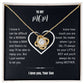 Mom I love you - Mother Necklace From Son