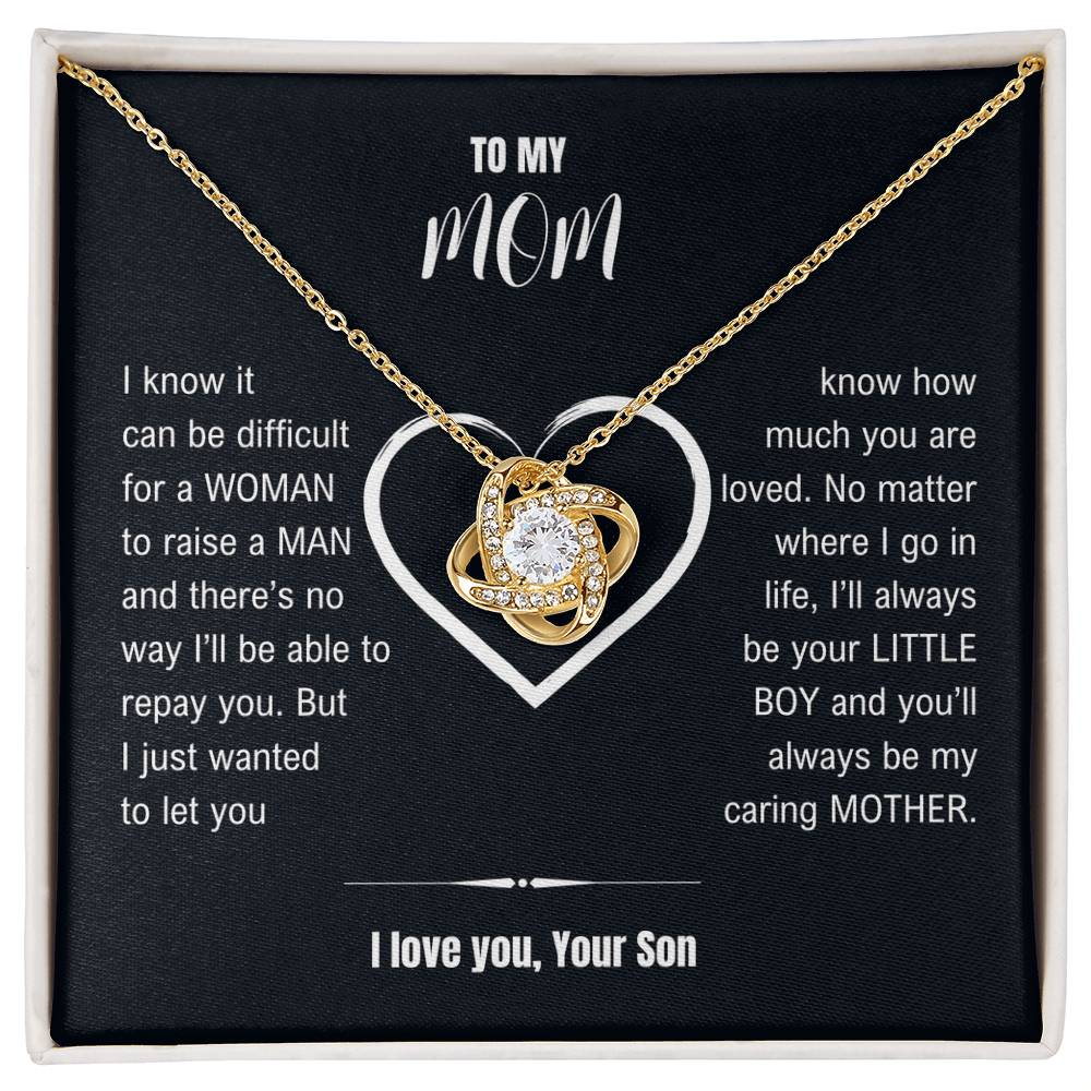 Mom I love you - Mother Necklace From Son