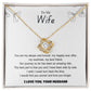 Wife - My always and forever- Love Knot Necklace