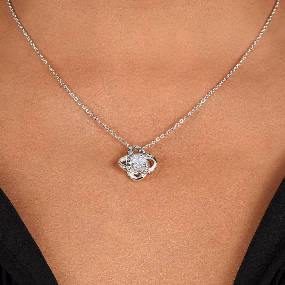 Wife - My always and forever- Love Knot Necklace