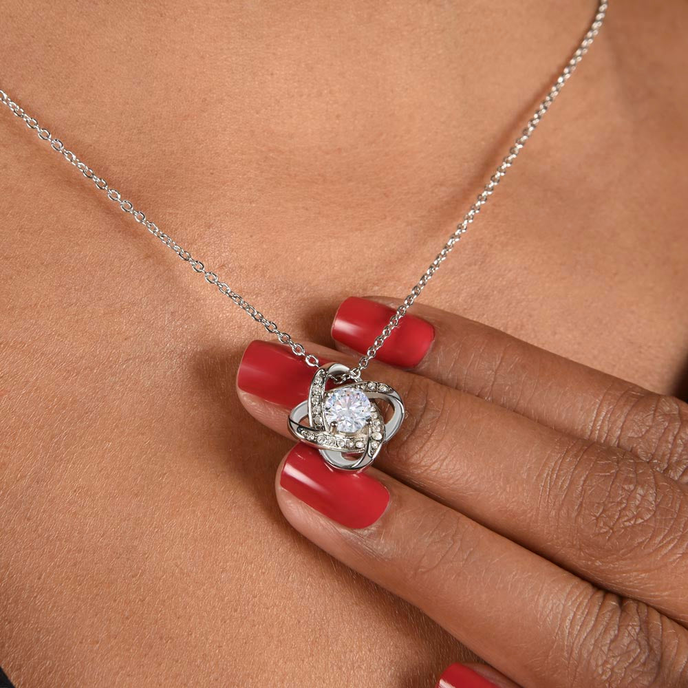 To My Lovely Daughter - Love  KNot  Necklace