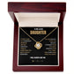 To My Lovely Daughter - Love  KNot  Necklace