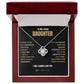 To My Lovely Daughter - Love  KNot  Necklace