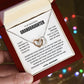 To My Beautiful Granddaughter - Interlocking Hearts Necklace Gift Grandma