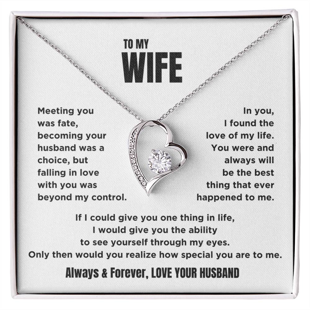To My Wife - Forever Love Necklace