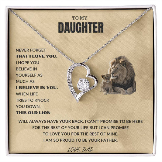 Daughter - Proud Lion - Forever Love Necklace