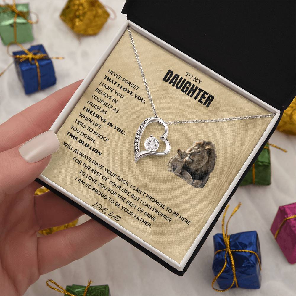 Daughter - Proud Lion - Forever Love Necklace