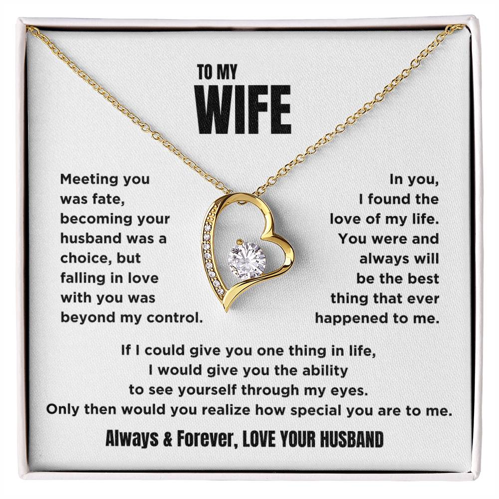 To My Wife - Forever Love Necklace