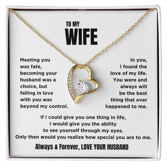 To My Wife - Forever Love Necklace
