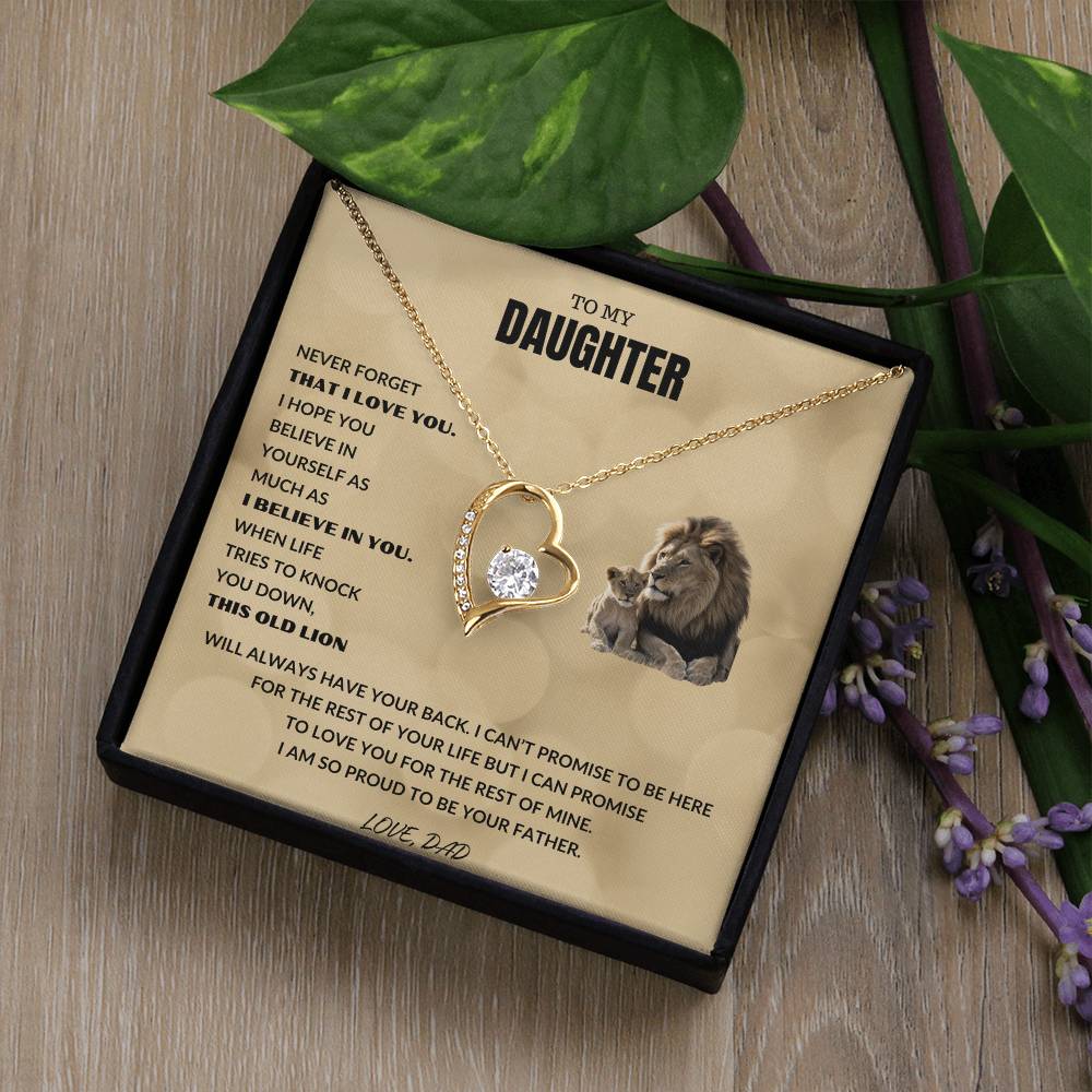 Daughter - Proud Lion - Forever Love Necklace